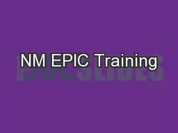 NM EPIC Training