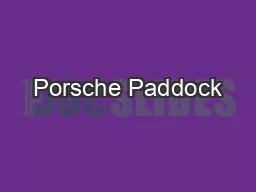 Porsche Paddock