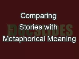 Comparing Stories with Metaphorical Meaning
