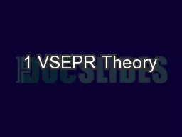 1 VSEPR Theory
