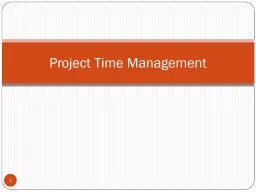 1 Project Time Management