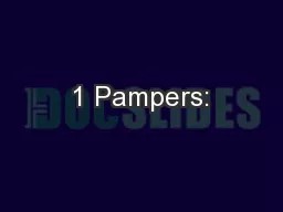 1 Pampers:
