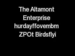 The Altamont Enterprise hurdayffovembm ZPOt Birdsflyi
