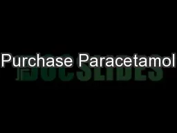 Purchase Paracetamol