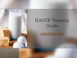 HACCP Training Guide