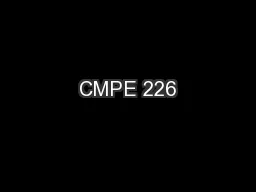 CMPE 226
