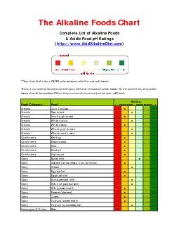 The Alkaline Foods Chart Complete List of Alkaline Foo