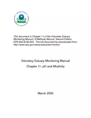This document is Chapter  of the Volunteer Estuary Mon