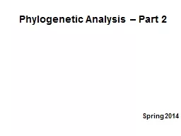 Phylogenetic Analysis – Part 2