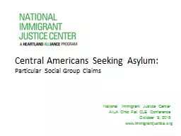 Central Americans Seeking Asylum: