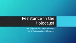 Resistance in the Holocaust