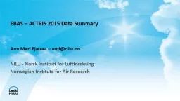 EBAS – ACTRIS 2015 Data