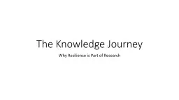 The Knowledge Journey