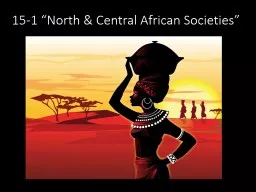 15-1 “North & Central African Societies”