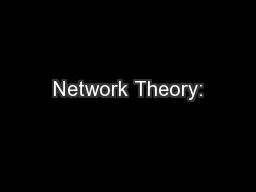 Network Theory: