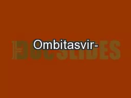 Ombitasvir-