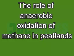 The role of anaerobic oxidation of methane in peatlands