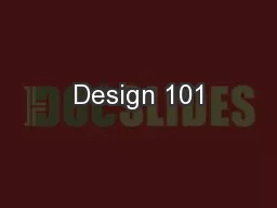 Design 101