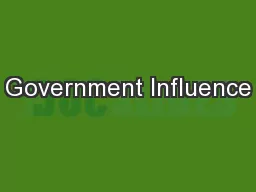 Government Influence