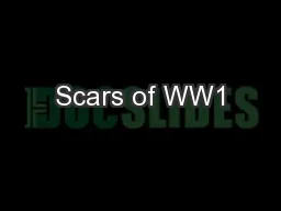 Scars of WW1