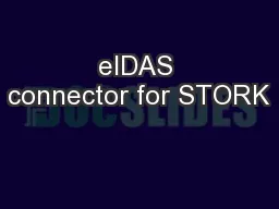 eIDAS connector for STORK
