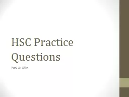 HSC Practice Questions