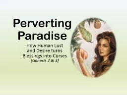 Perverting Paradise
