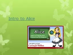 Intro to Alice