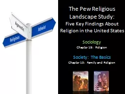 The Pew Religious Landscape Study: