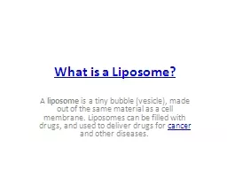 What is a Liposome?