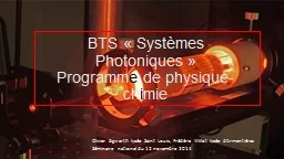 BTS « Systèmes Photoniques »