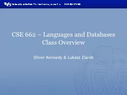 CSE 662 – Languages