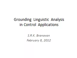 Grounding Linguistic Analysis