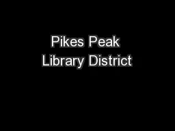 Pikes Peak Library District