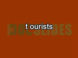 t ourists