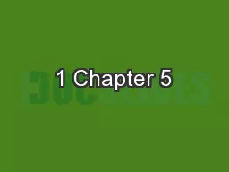 1 Chapter 5