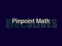 Pinpoint Math