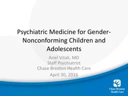 Psychiatric Medicine for Gender-Nonconforming Children and