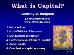 1 What is Capital?