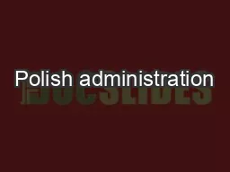 Polish administration