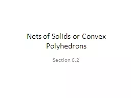 Nets of Solids or Convex Polyhedrons