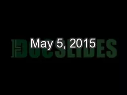 May 5, 2015