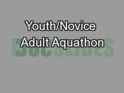 Youth/Novice Adult Aquathon