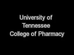 University of Tennessee College of Pharmacy