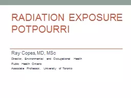 Radiation  Exposure