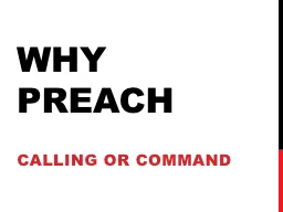 Why Preach