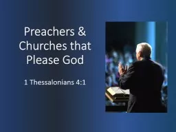 Preachers & Churches that Please God