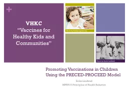 Promoting Vaccinations in Children Using the PRECED-PROCEED
