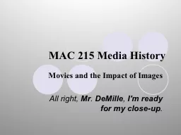 MAC 215 Media History
