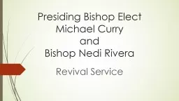 Presiding Bishop Elect